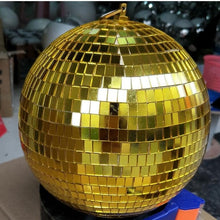 Load image into Gallery viewer, 1pcs Diameter 10/12/15/20cm Mirror Ball Reflective Decorative Ball Bar Disco Ball Wedding Glass Ball Cake Decoration gold/white
