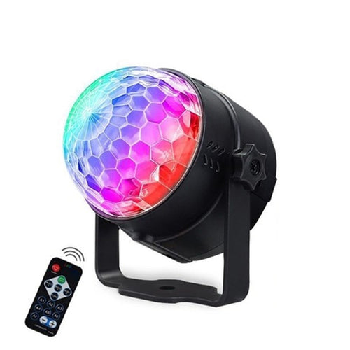 Sound Activated Rotating Disco Ball Party Lights Strobe Light RGB LED Stage Lights For Christmas Home KTV Xmas Wedding Show