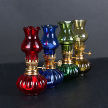 Load image into Gallery viewer, 2019  NEW Vintage Glass Kerosene Lamp Romantic Couple Camping Tent Camping Lamp Kerosene Christmas Present China Glass Crafts