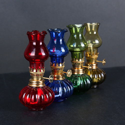 2019  NEW Vintage Glass Kerosene Lamp Romantic Couple Camping Tent Camping Lamp Kerosene Christmas Present China Glass Crafts